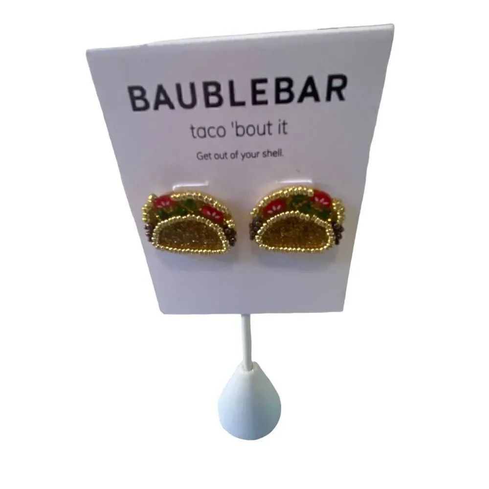 Baublebar Sparkly Taco Post Earrings. So Fun!